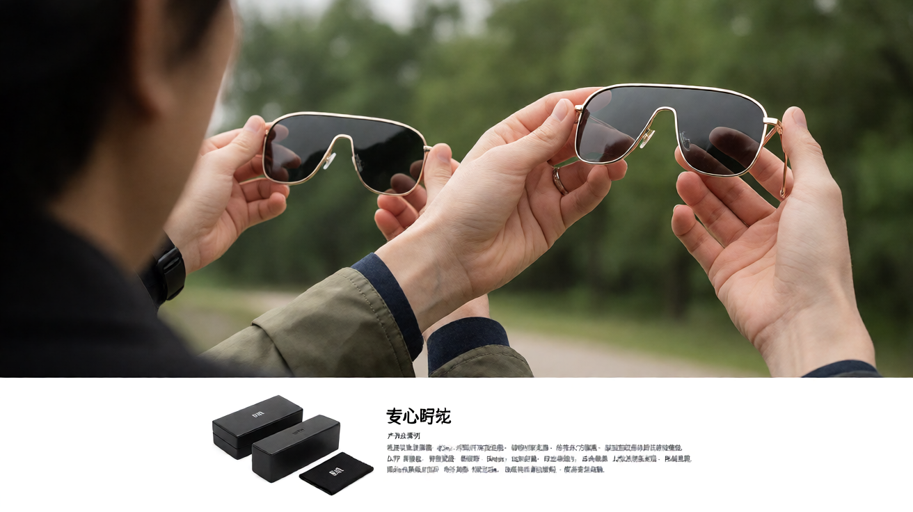 Ray-Ban眼镜配件系列，包括镜盒、镜布与护理套装