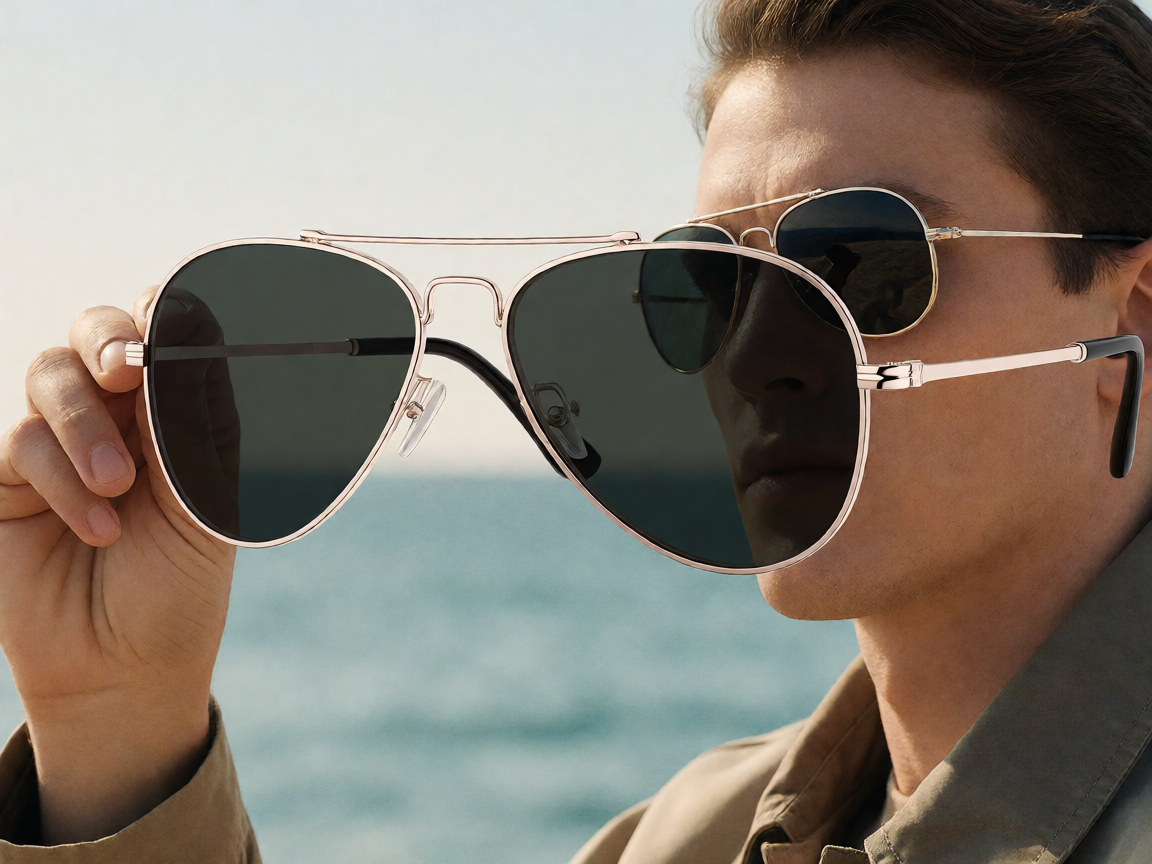 Ray-Ban Aviator飞行员太阳镜，经典泪滴形镜片与金属细框设计