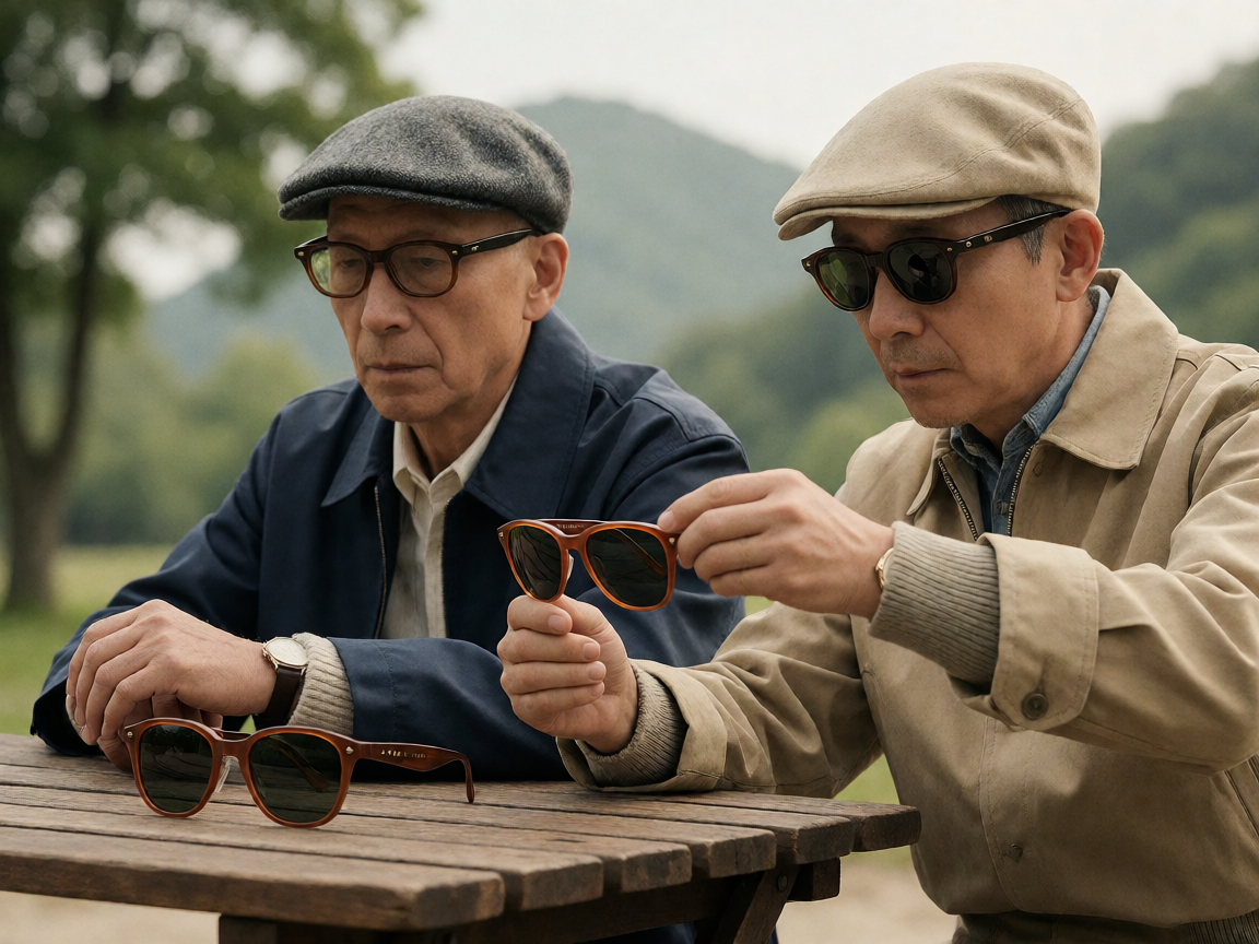 Ray-Ban品牌历史影像，展示不同年代经典款式演变